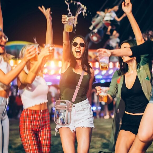 Clear Bag for Stadium Events - Clear Purses for Women Stadium Crossbody Messenge - Picture 7 of 8